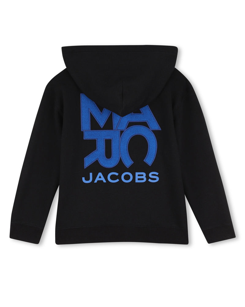 
  
    Marc
  
    Jacobs
  
 Boys Black/Blue Zip Up Sweater