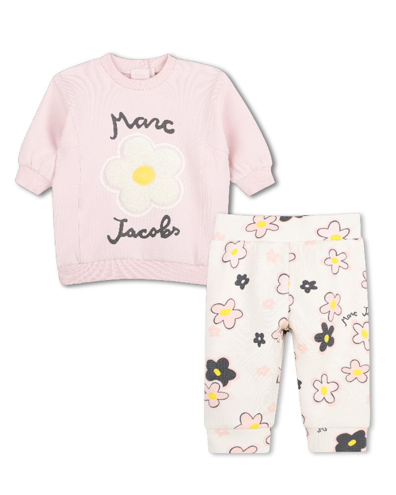 
  
    Marc
  
    Jacobs
  
 Baby Girls Pink Daisy Sweater & Legging Set