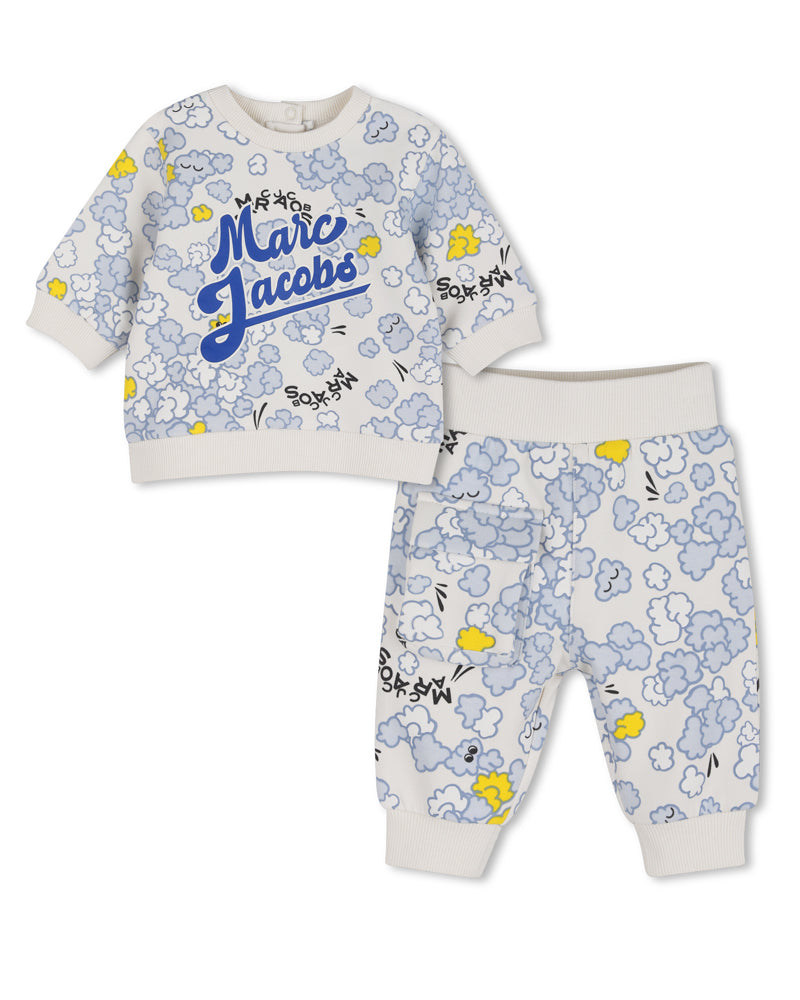 
  
    Marc
  
    Jacobs
  
 Baby Boys White/Blue Popcorn Logo Tracksuit