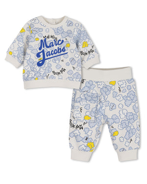 
  
    Marc
  
    Jacobs
  
 Baby Boys White/Blue Popcorn Logo Tracksuit