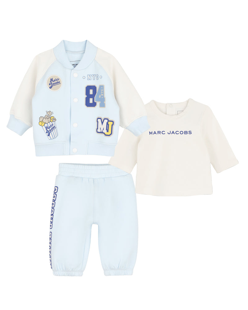 
  
    Marc
  
    Jacobs
  
 Baby Boys Logo White/Blue Tracksuit Set