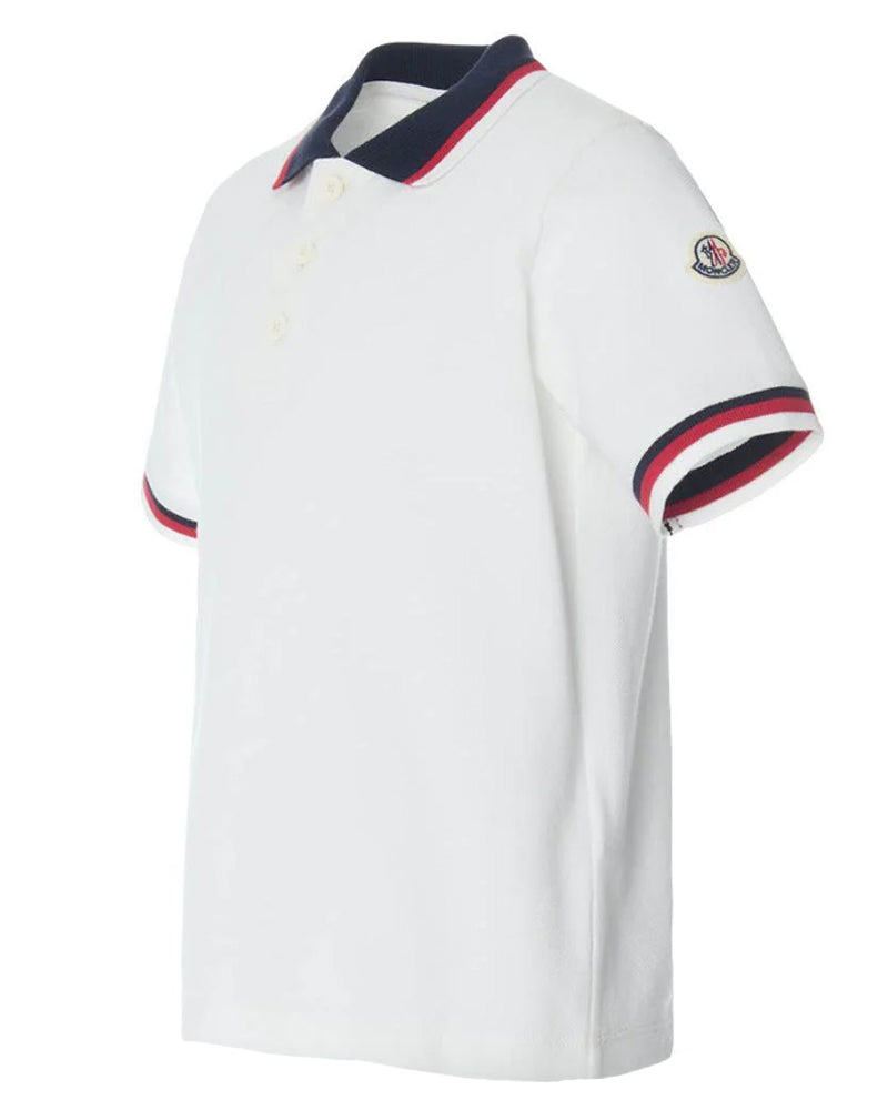 
  
    Moncler
  
    Enfant
  
 Boys White Cotton Polo