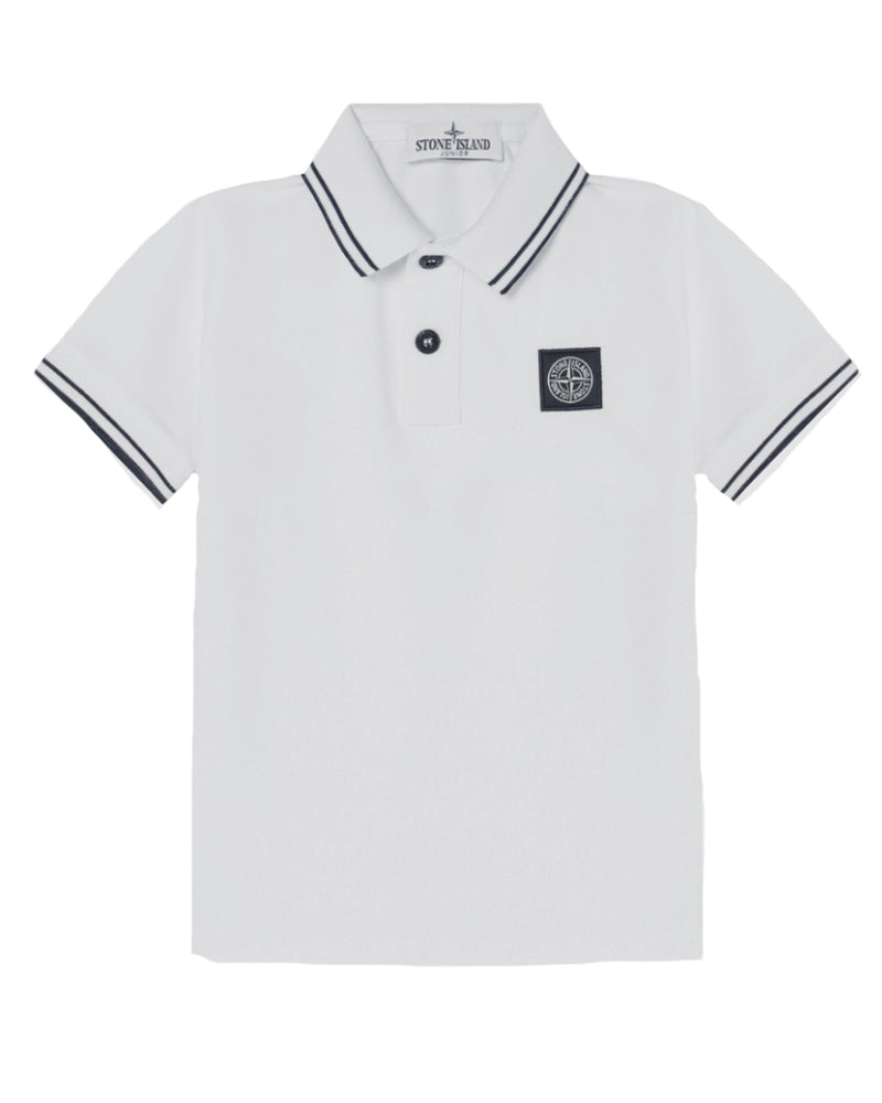 
  
    Stone
  
    Island
  
    Junior
  
 Boys White Logo Polo