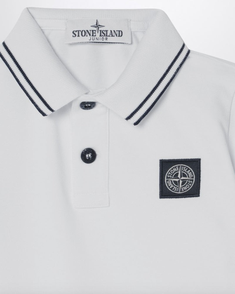 
  
    Stone
  
    Island
  
    Junior
  
 Boys White Logo Polo