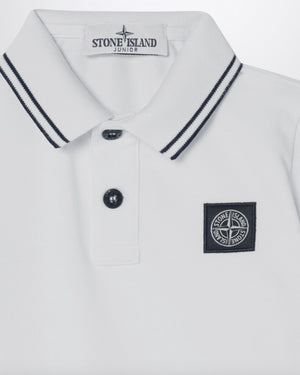 
  
    Stone
  
    Island
  
    Junior
  
 Boys White Logo Polo