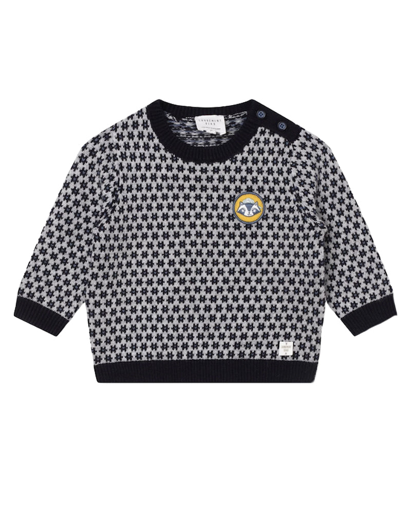 Boys Grey Knitted Sweater