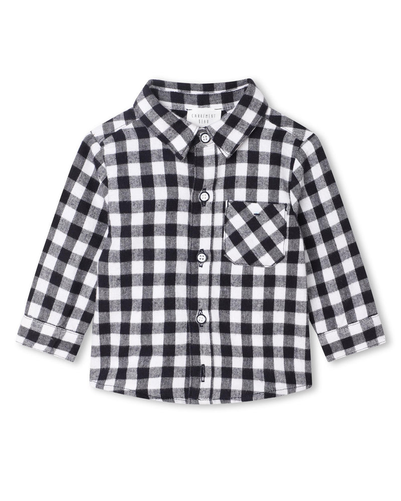 Boys Navy Flannel Shirt