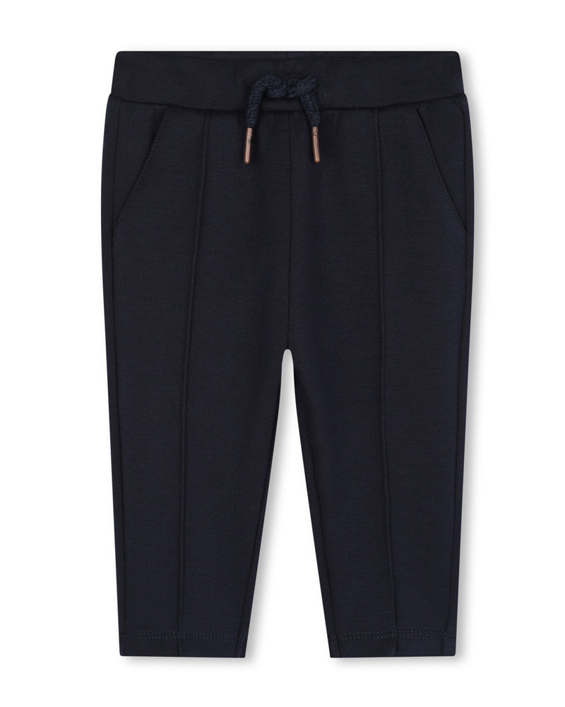 Boys Navy Elastic Waist Pant
