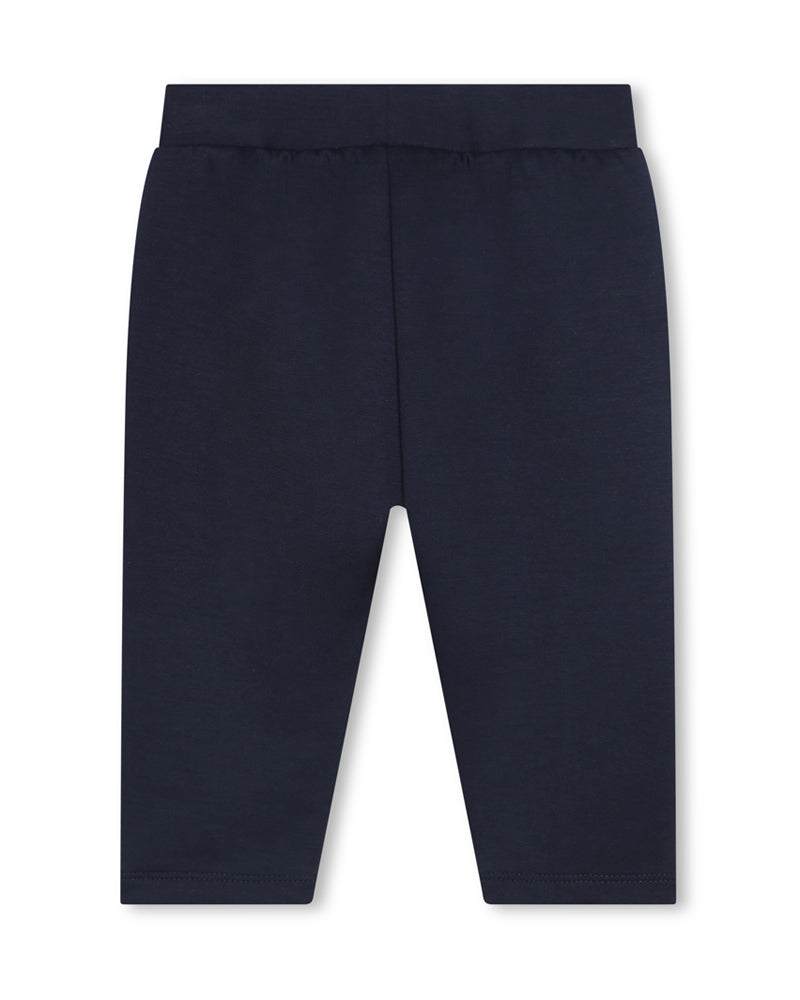Boys Navy Elastic Waist Pant