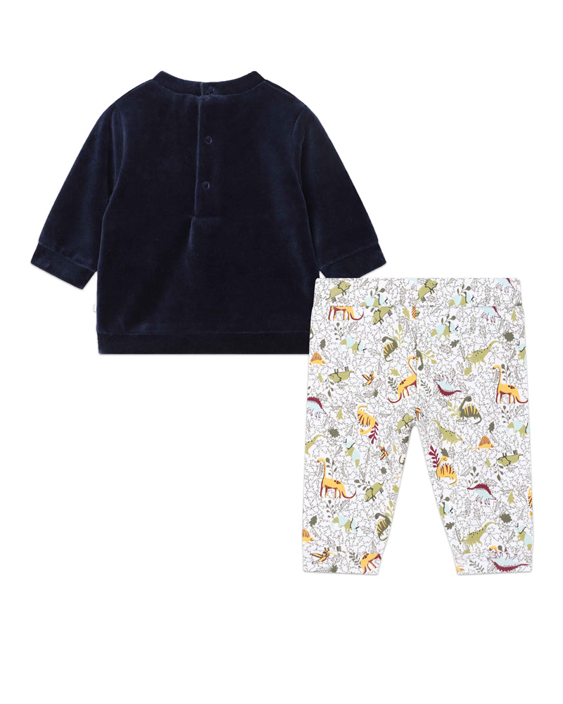 Baby Boys Velvet Outfit Set