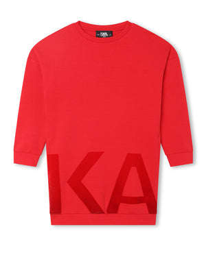 
  
    Karl
  
    Lagerfeld
  
    Kids
  
 Girls Red Sweater Dress