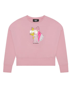 
  
    Karl
  
    Lagerfeld
  
    Kids
  
 Girls Pink Sweatshirt