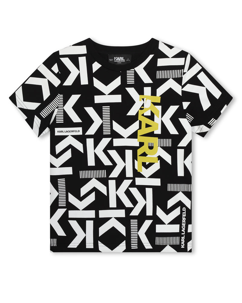 Boys Black/White Logo T-Shirt