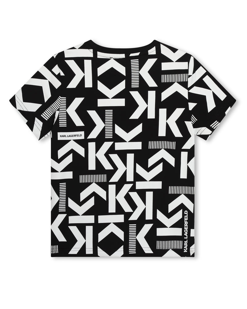 Boys Black/White Logo T-Shirt