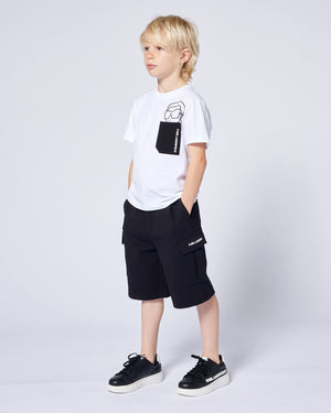 
  
    Karl
  
    Lagerfeld
  
    Kids
  
 Boys Black Bermuda Shorts