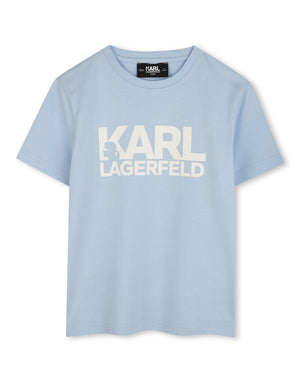 
  
    Karl
  
    Lagerfeld
  
    Kids
  
 Boys Blue Cotton Logo T-Shirt