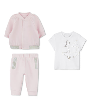 
  
    Karl
  
    Lagerfeld
  
    Kids
  
 Baby Girls Pink Tracksuit Set