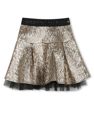 
  
    Karl
  
    Lagerfeld
  
    Kids
  
 Girls Gold Pleated Skirt