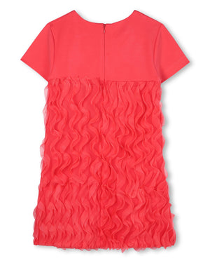 
  
    Karl
  
    Lagerfeld
  
    Kids
  
 Girls Red Mesh Ruffle Dress