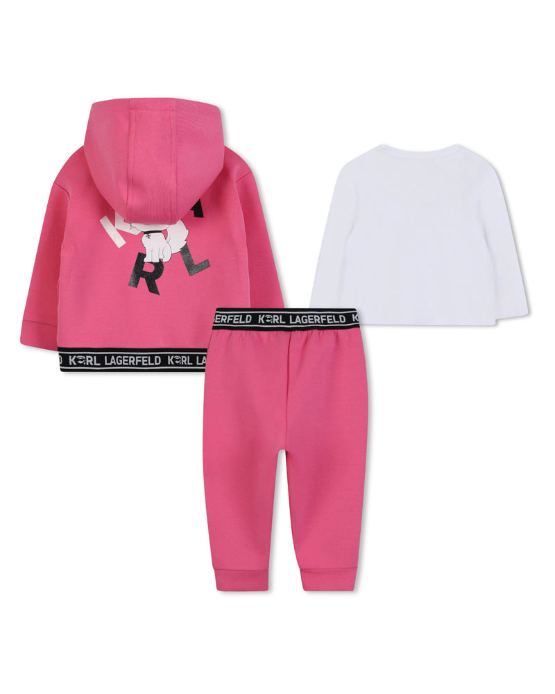 
  
    Karl
  
    Lagerfeld
  
    Kids
  
 Baby Girls Fuchsia Tracksuit Set
