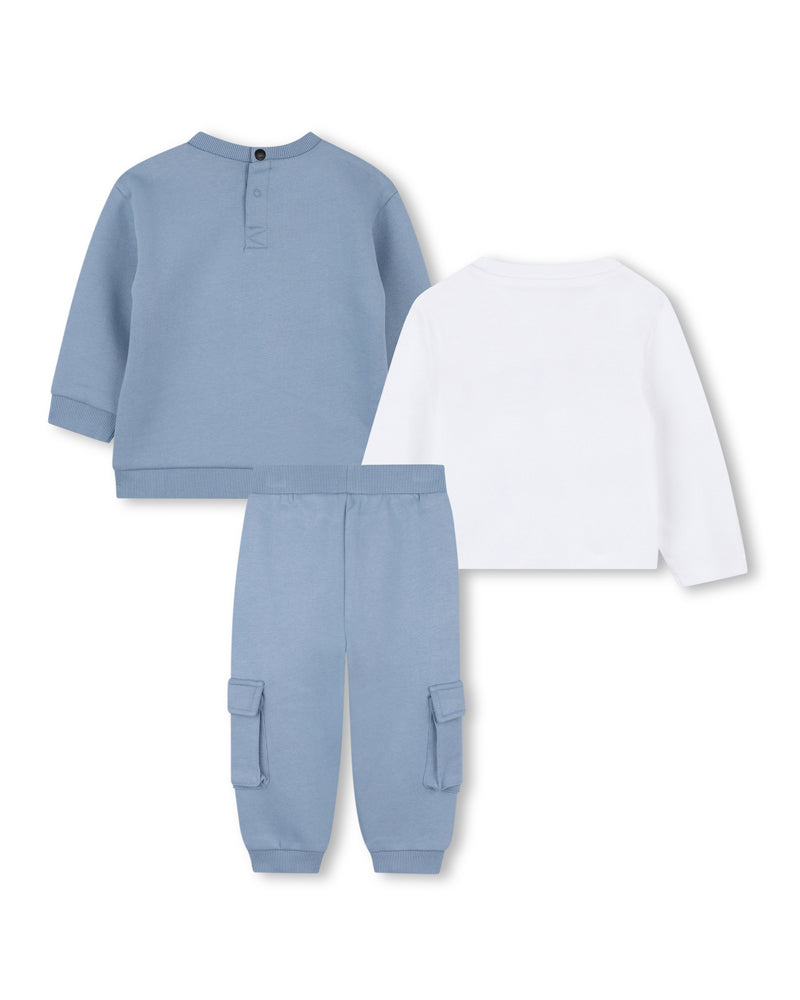 Baby Boys Blue Tracksuit Set