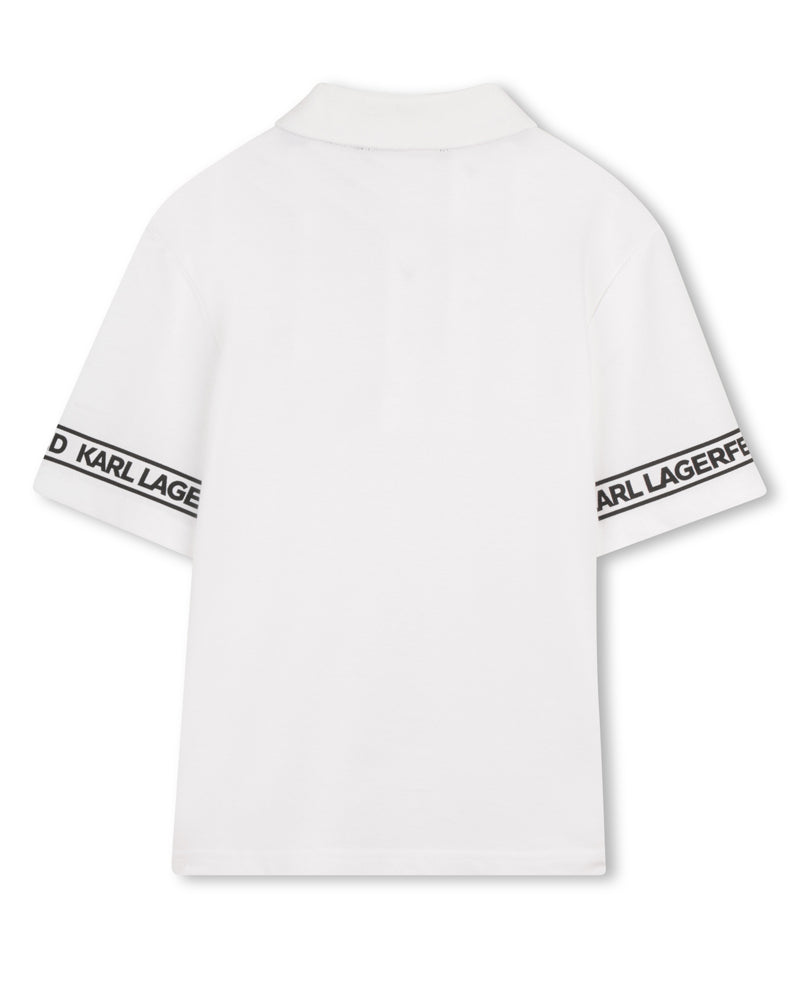 
  
    Karl
  
    Lagerfeld
  
    Kids
  
 Boys White Logo Polo