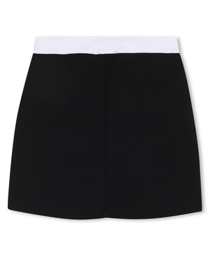 
  
    Karl
  
    Lagerfeld
  
    Kids
  
 Girls Black Cotton Skirt