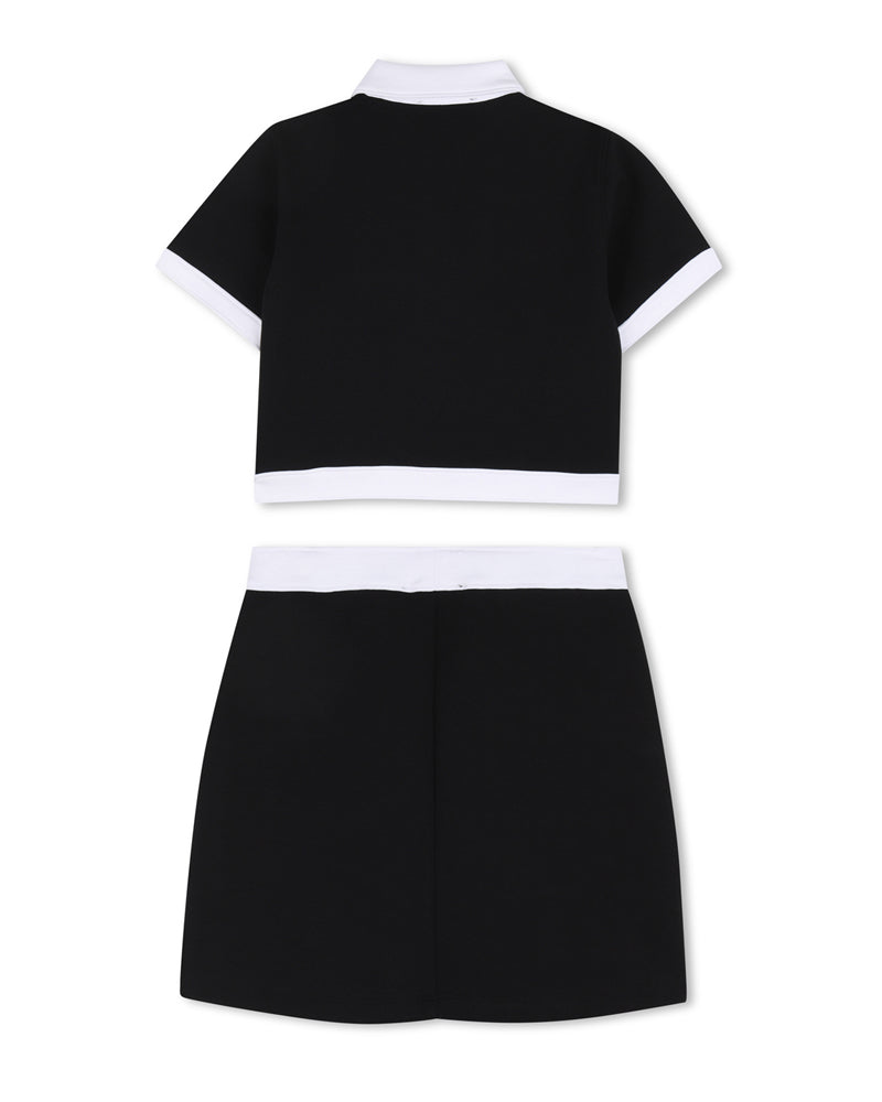
  
    Karl
  
    Lagerfeld
  
    Kids
  
 Girls Black Top & Skirt Set