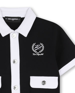 
  
    Karl
  
    Lagerfeld
  
    Kids
  
 Girls Black Top & Skirt Set