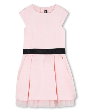 
  
    Karl
  
    Lagerfeld
  
    Kids
  
 Girls Pink Satin Dress