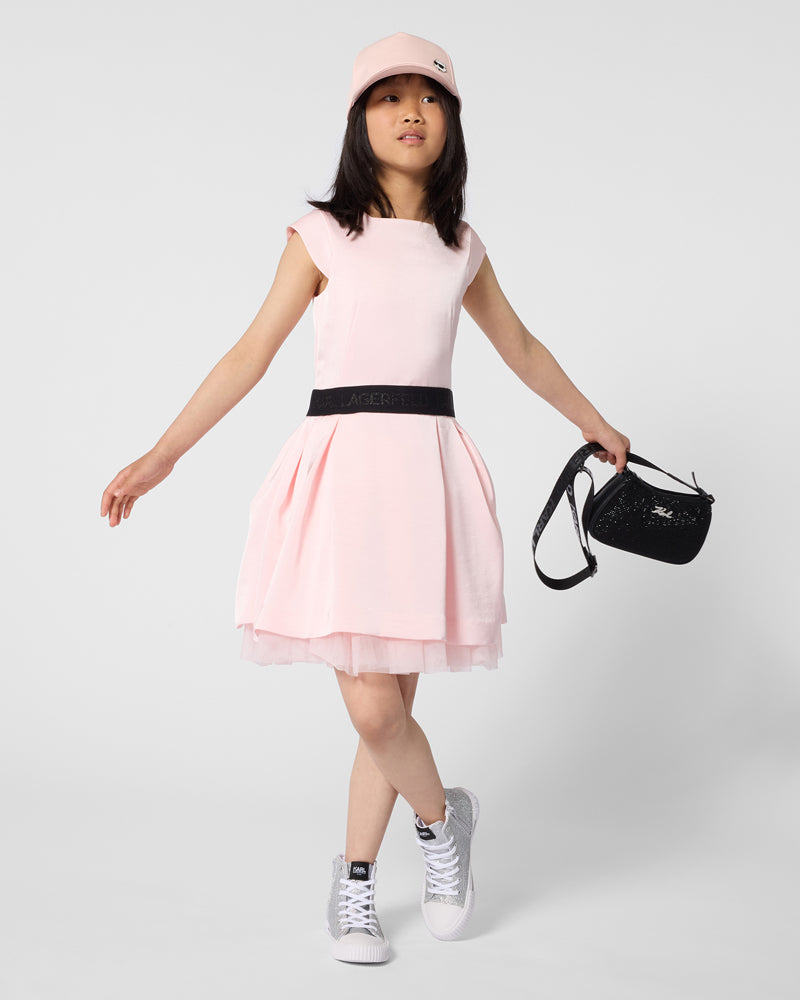 
  
    Karl
  
    Lagerfeld
  
    Kids
  
 Girls Pink Satin Dress