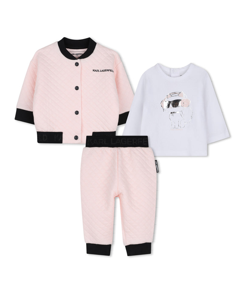 
  
    Karl
  
    Lagerfeld
  
    Kids
  
 Baby Girls Pink Tracksuit Set