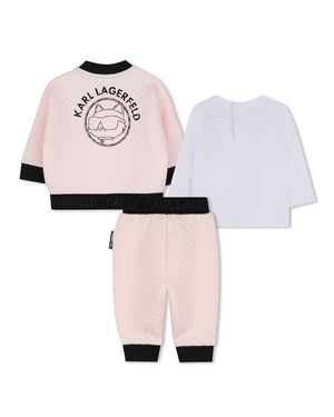 
  
    Karl
  
    Lagerfeld
  
    Kids
  
 Baby Girls Pink Tracksuit Set