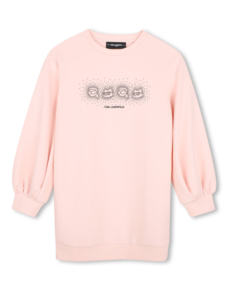 
  
    Karl
  
    Lagerfeld
  
    Kids
  
 Girls Pink Logo Sweater Dress