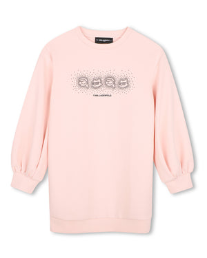
  
    Karl
  
    Lagerfeld
  
    Kids
  
 Girls Pink Logo Sweater Dress
