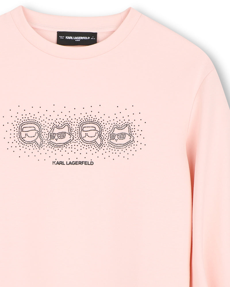 
  
    Karl
  
    Lagerfeld
  
    Kids
  
 Girls Pink Logo Sweater Dress
