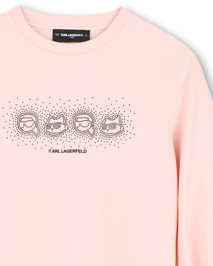 
  
    Karl
  
    Lagerfeld
  
    Kids
  
 Girls Pink Logo Sweater Dress