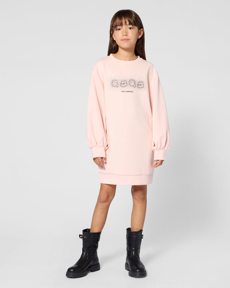 
  
    Karl
  
    Lagerfeld
  
    Kids
  
 Girls Pink Logo Sweater Dress