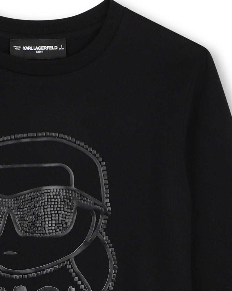 
  
    Karl
  
    Lagerfeld
  
    Kids
  
 Boys Black Long Sleeve Logo Top