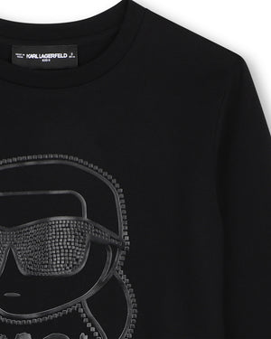 
  
    Karl
  
    Lagerfeld
  
    Kids
  
 Boys Black Long Sleeve Logo Top