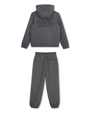 
  
    Karl
  
    Lagerfeld
  
    Kids
  
 Boys Grey Logo Zip Tracksuit