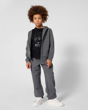 
  
    Karl
  
    Lagerfeld
  
    Kids
  
 Boys Grey Logo Zip Tracksuit