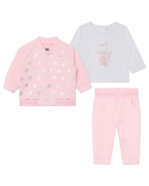 
  
    Karl
  
    Lagerfeld
  
    Kids
  
 Baby Girls Pink Tracksuit