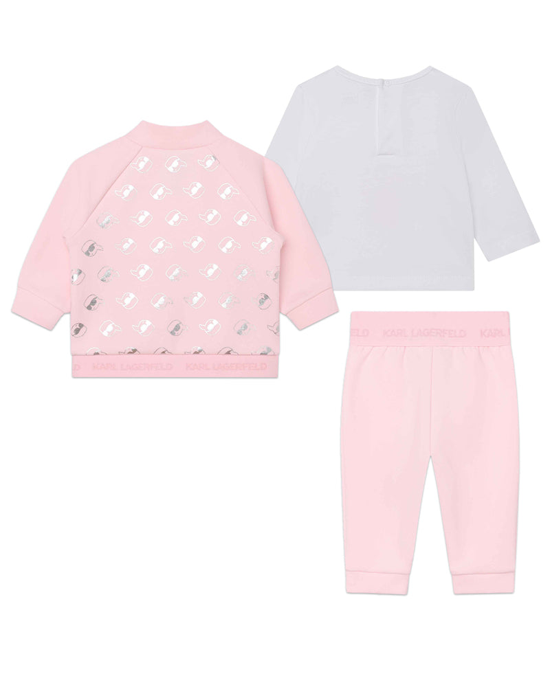 Baby Girls Pink Tracksuit