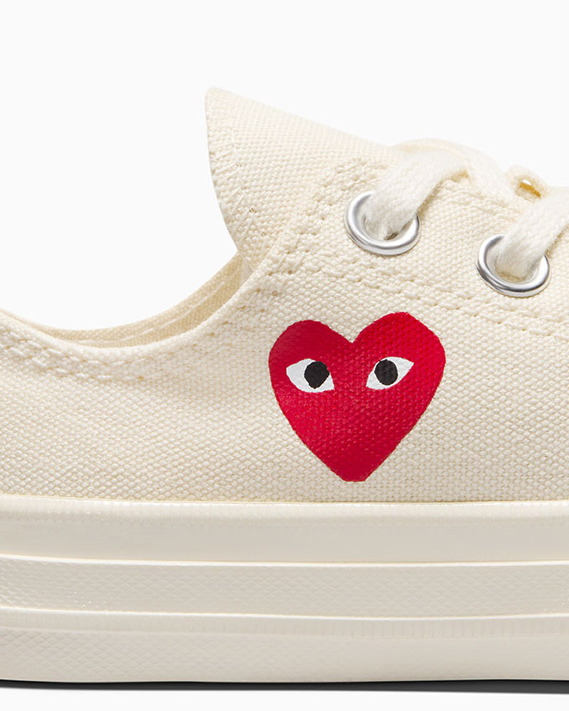 Comme des Garçons Converse Kids Ivory Low Top - Main Image