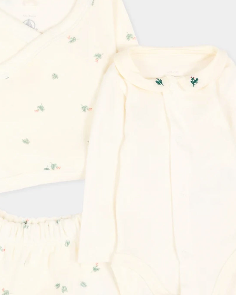 
  
    Petit
  
    Bateau
  
 Baby Ivory Velour Holly Cardi/Pant Outfit Set