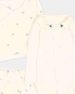
  
    Petit
  
    Bateau
  
 Baby Ivory Velour Holly Cardi/Pant Outfit Set