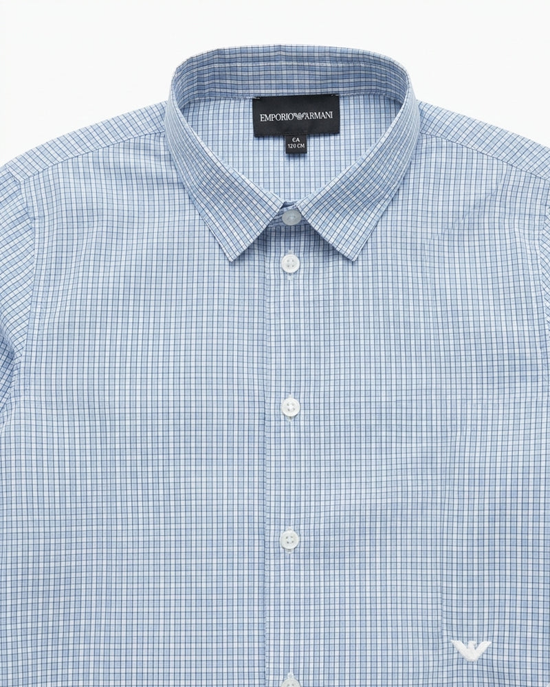 
  
    Emporio
  
    Armani
  
 Boys Blue Patterned Shirt