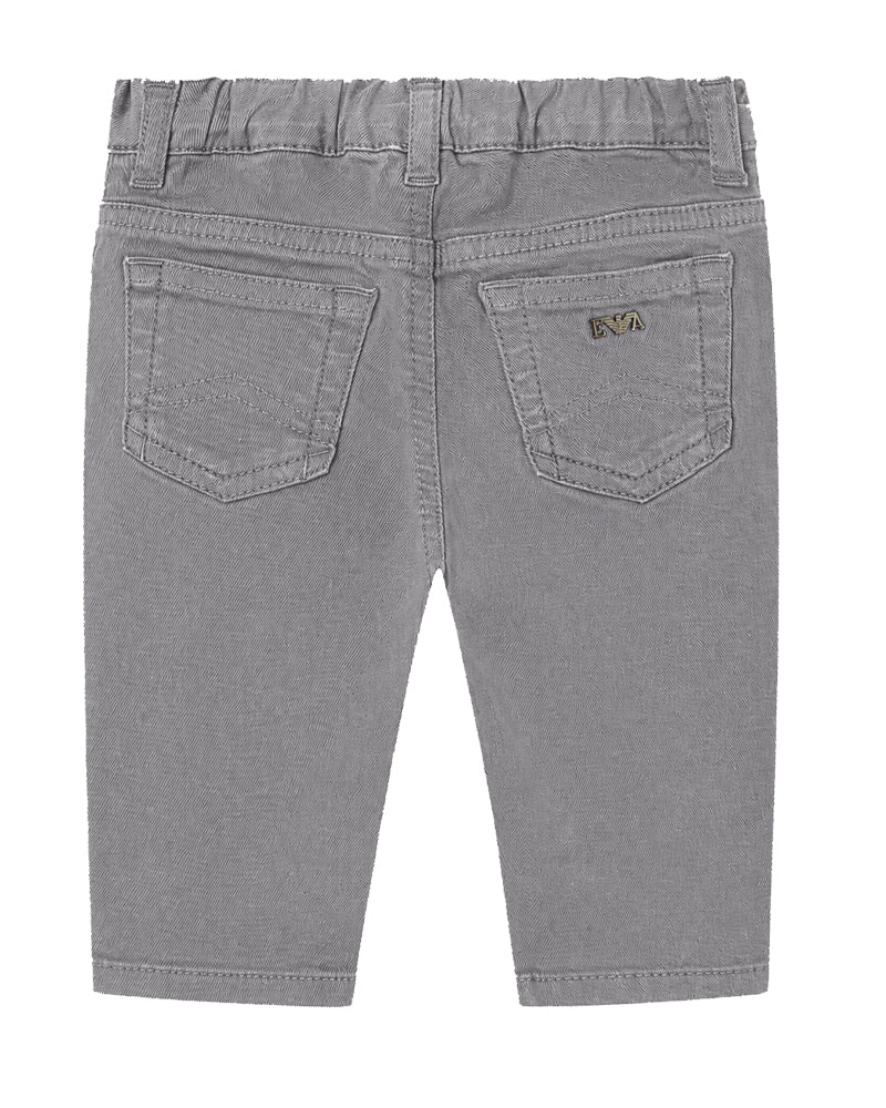 
  
    Emporio
  
    Armani
  
 Baby Boys Grey 5 Pocket Pant
