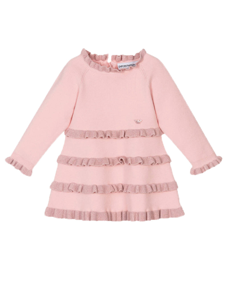 Baby Girls Pink Knit Dress